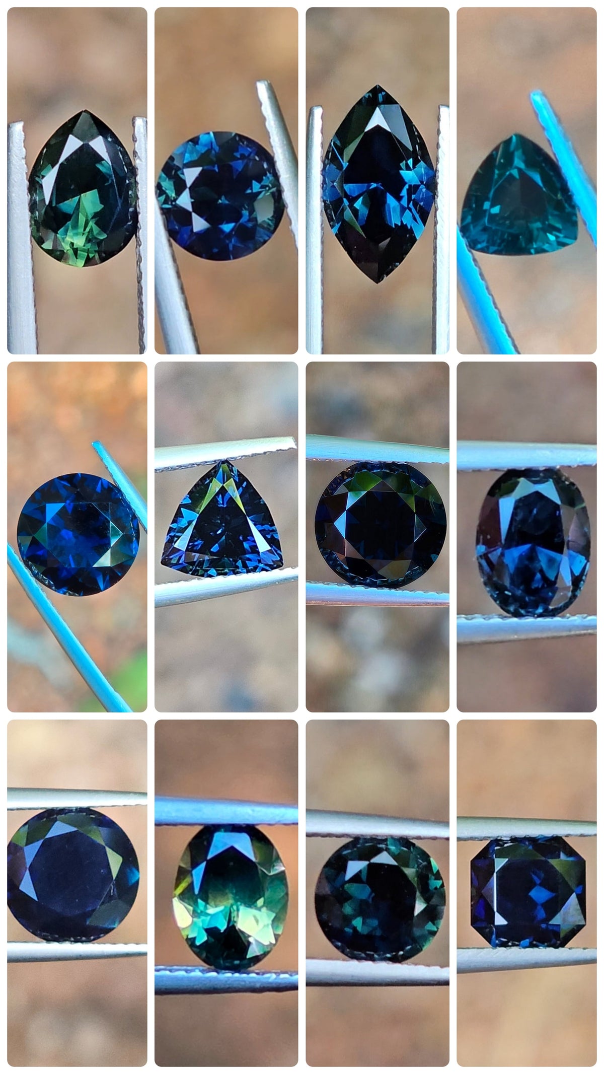 Mysterious Dark Inky Stones