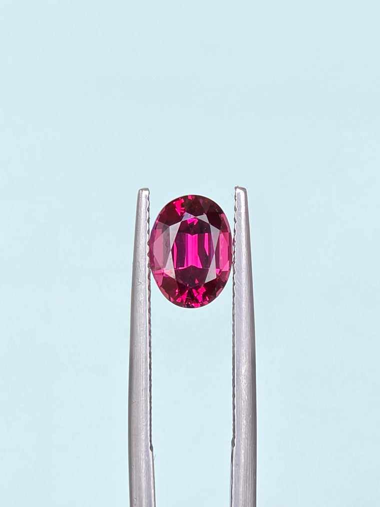 2.22ct Oval Raspberry Tanzanian Garnet