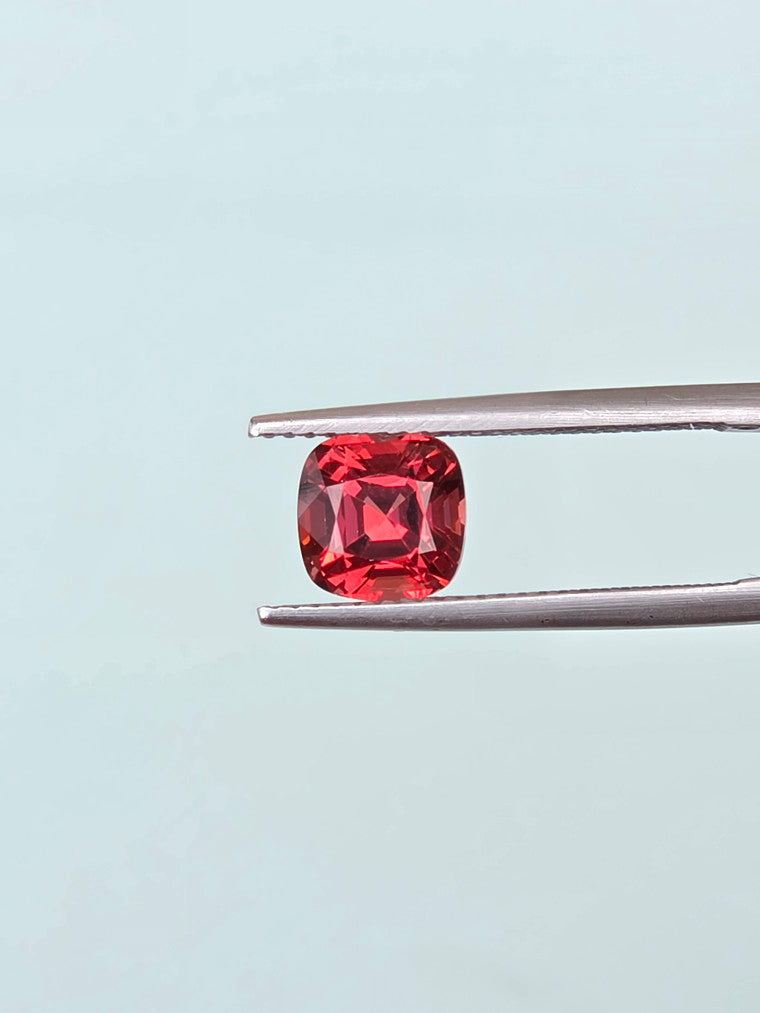 2.08ct Cushion Raspberry Tanzanian Garnet