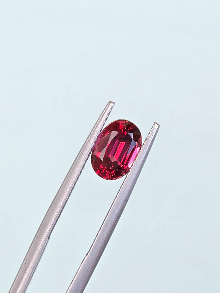 1.86ct Oval Raspberry Tanzanian Garnet