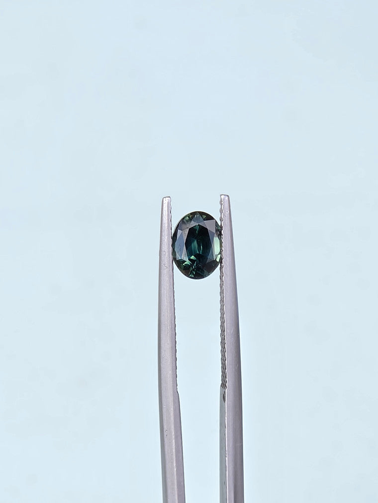 .72ct Oval Blue Parti Sapphire