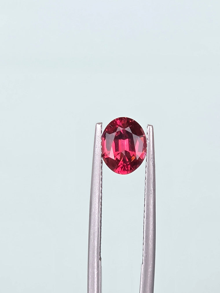 1.74ct Oval Raspberry Tanzanian Garnet