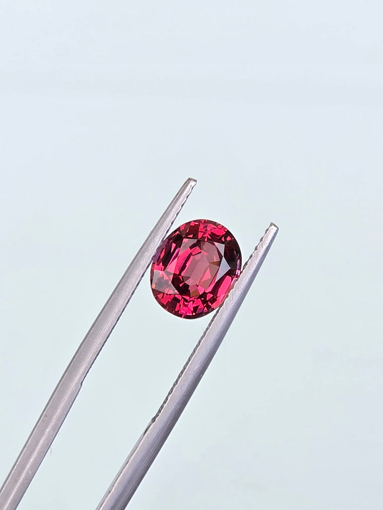 2.45ct Oval Raspberry Tanzanian Garnet