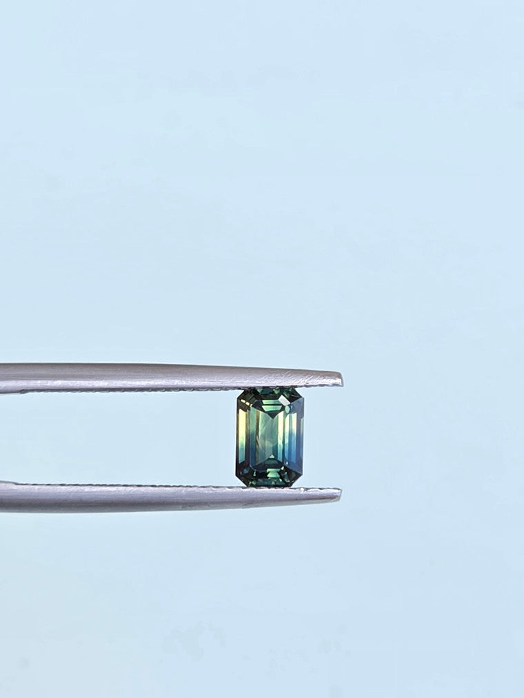 .86ct Emerald Blue Parti Sapphire