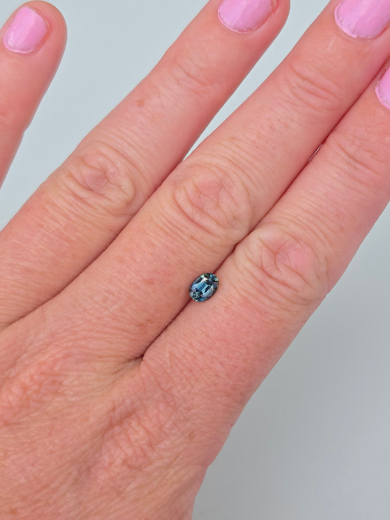 1.21ct Oval Blue Sapphire