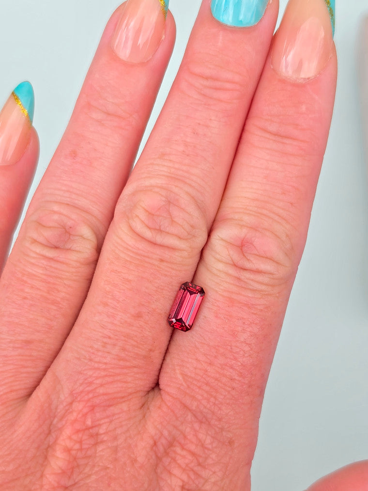 1.80ct Emerald Raspberry Tanzanian Garnet
