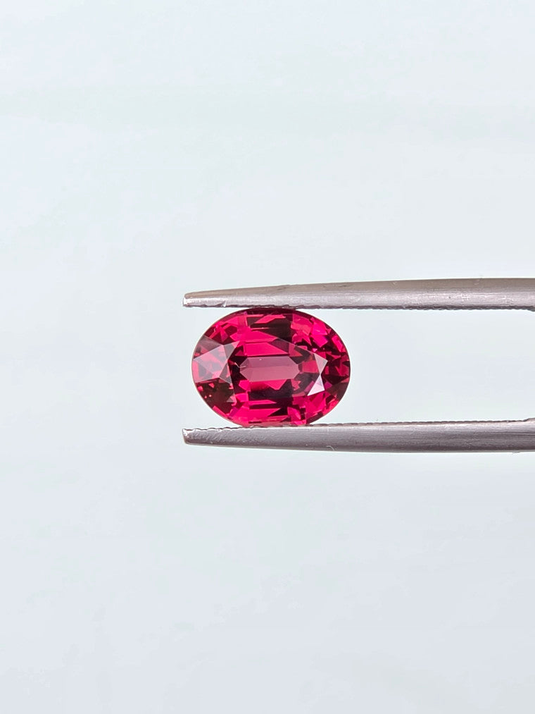 2.48ct Oval Raspberry Tanzanian Garnet