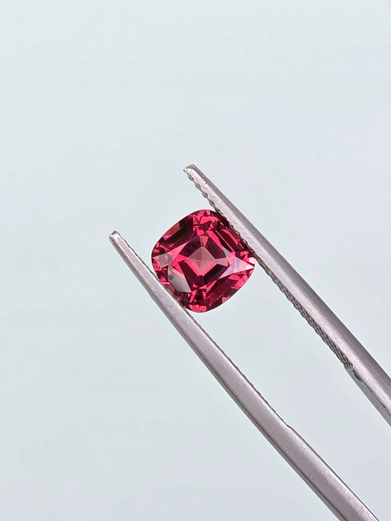 1.88ct Cushion Raspberry Tanzanian Garnet