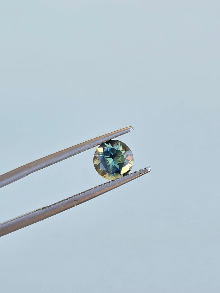 1.52ct Round Blue Parti Sapphire