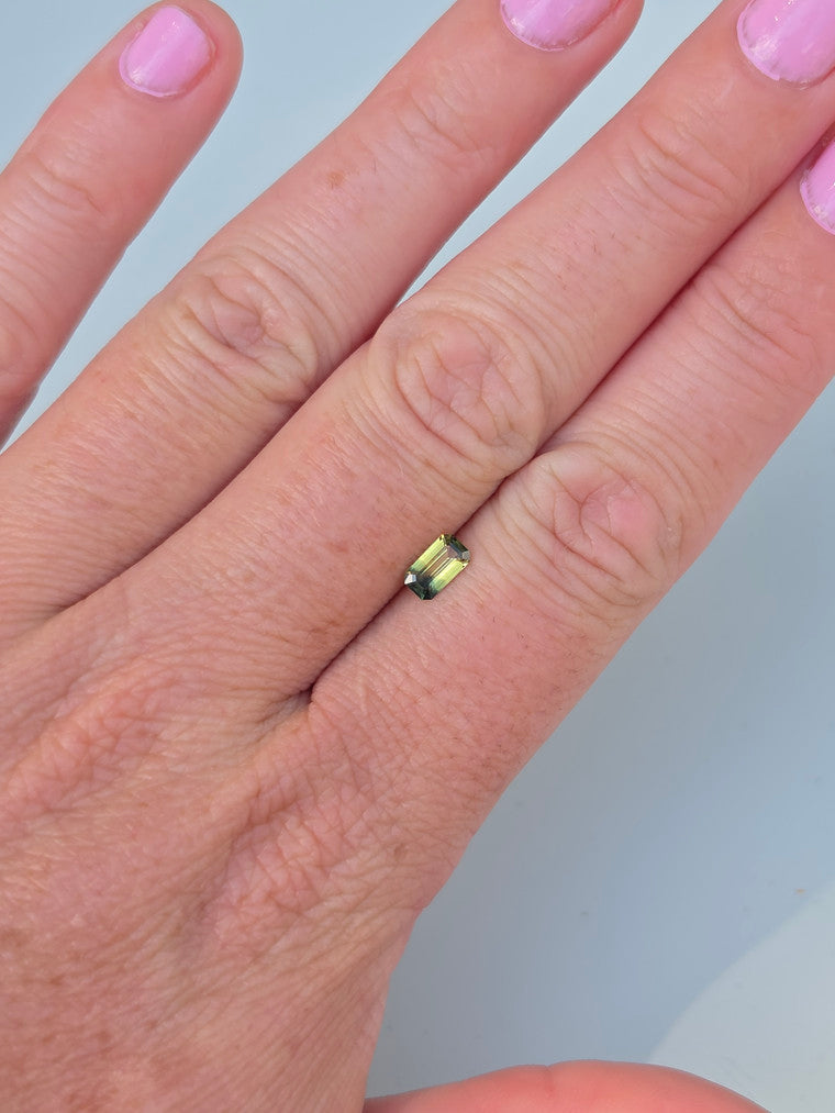 .58ct Emerald Blue Parti Sapphire
