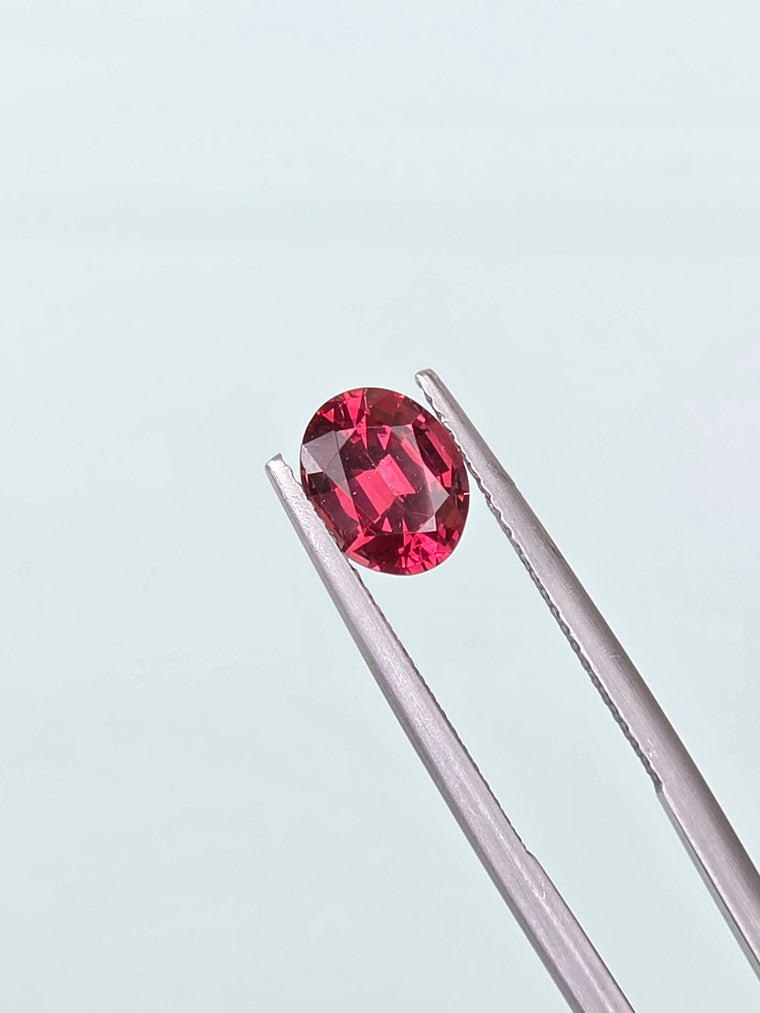 1.74ct Oval Raspberry Tanzanian Garnet