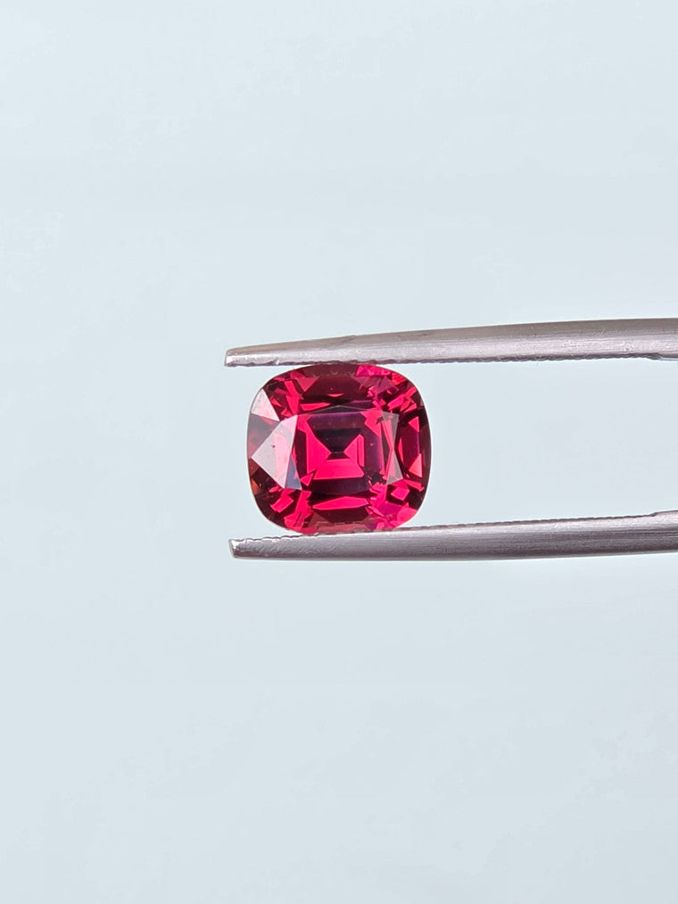 3.11ct Cushion Raspberry Tanzanian Garnet