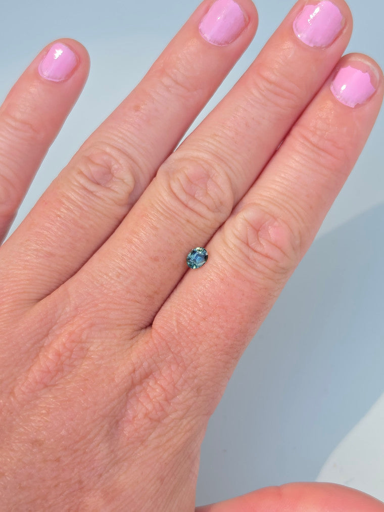 .56ct Oval Blue Parti Sapphire