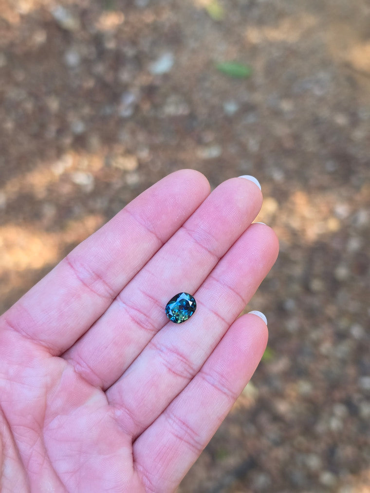 3.45ct Oval Blue Sapphire