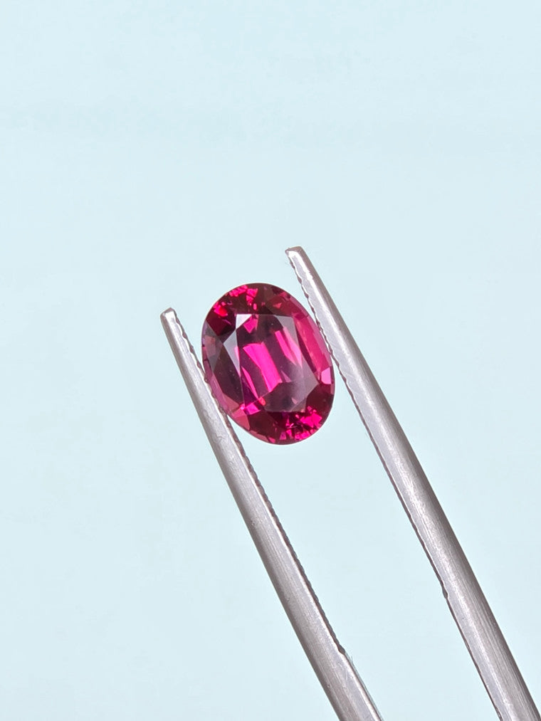 2.22ct Oval Raspberry Tanzanian Garnet