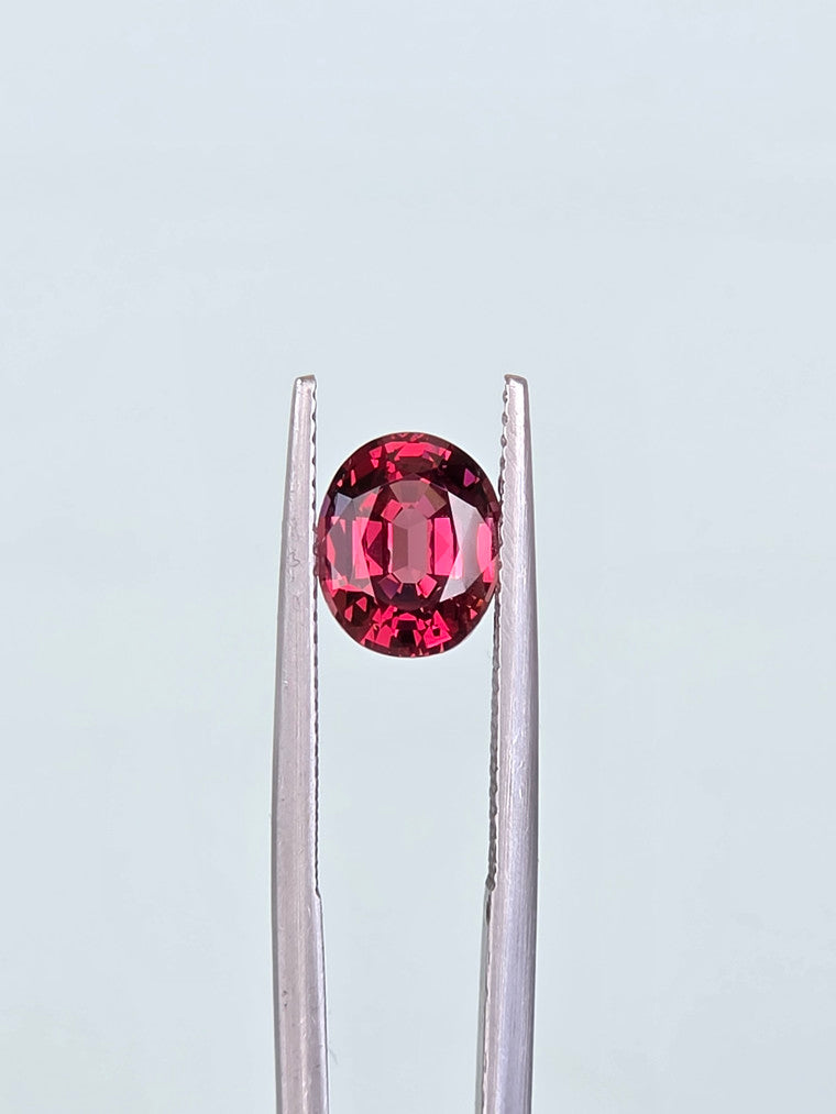 2.45ct Oval Raspberry Tanzanian Garnet