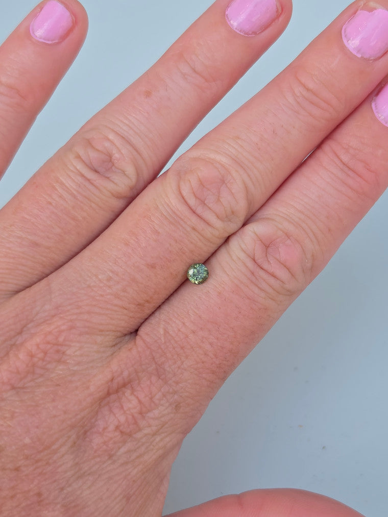 .50ct Green Round Sapphire