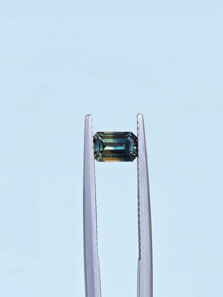 .86ct Emerald Blue Parti Sapphire