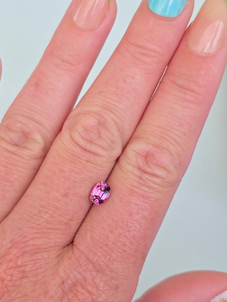 1.10ct Oval Pink Tanzanian Garnet