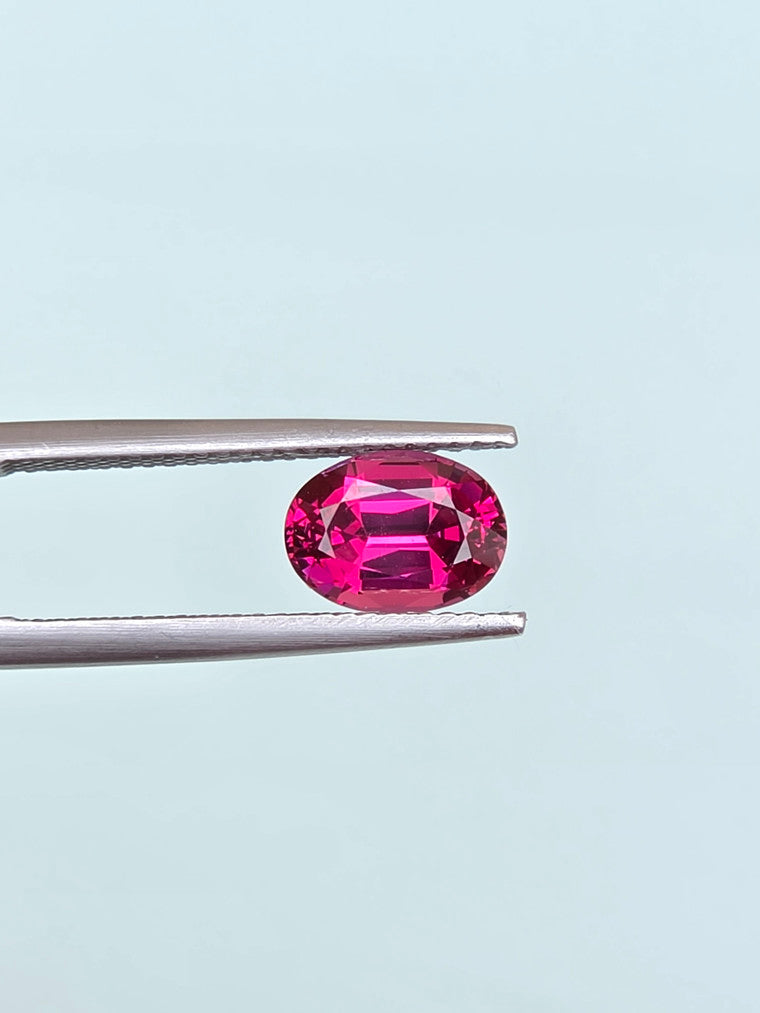 2.22ct Oval Raspberry Tanzanian Garnet