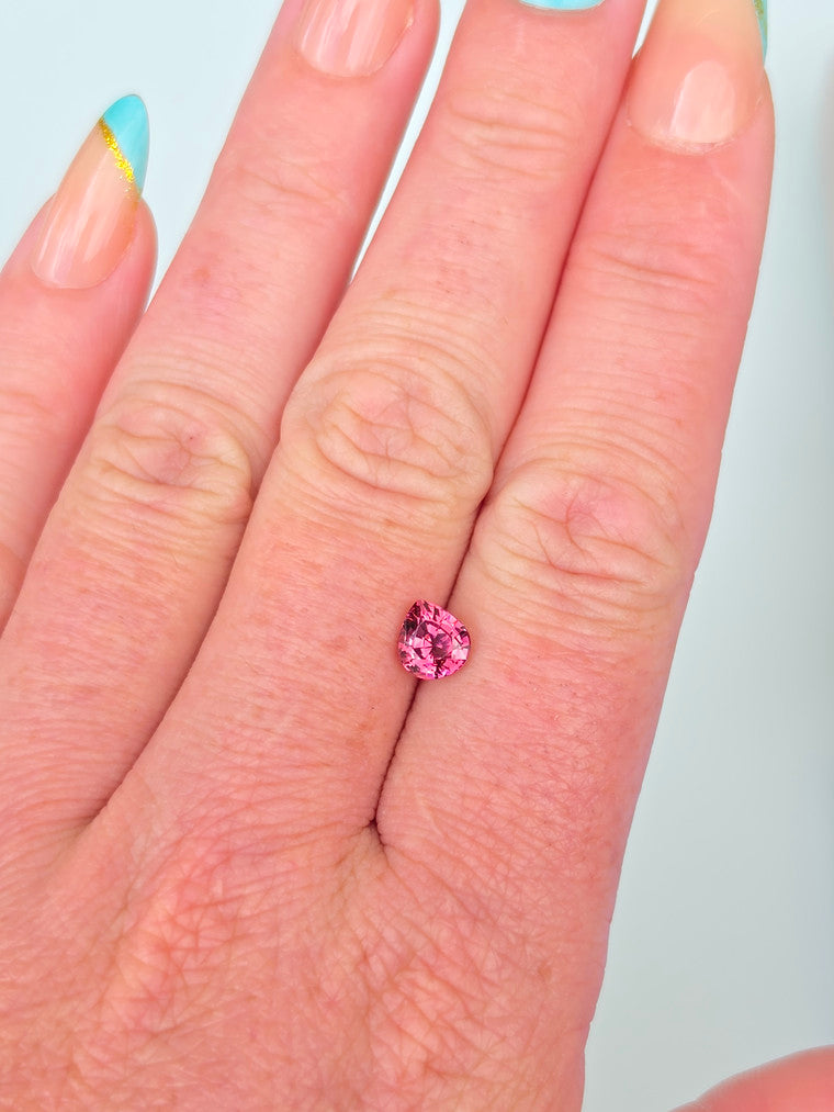 1.33ct Pear Pink Tanzanian Garnet