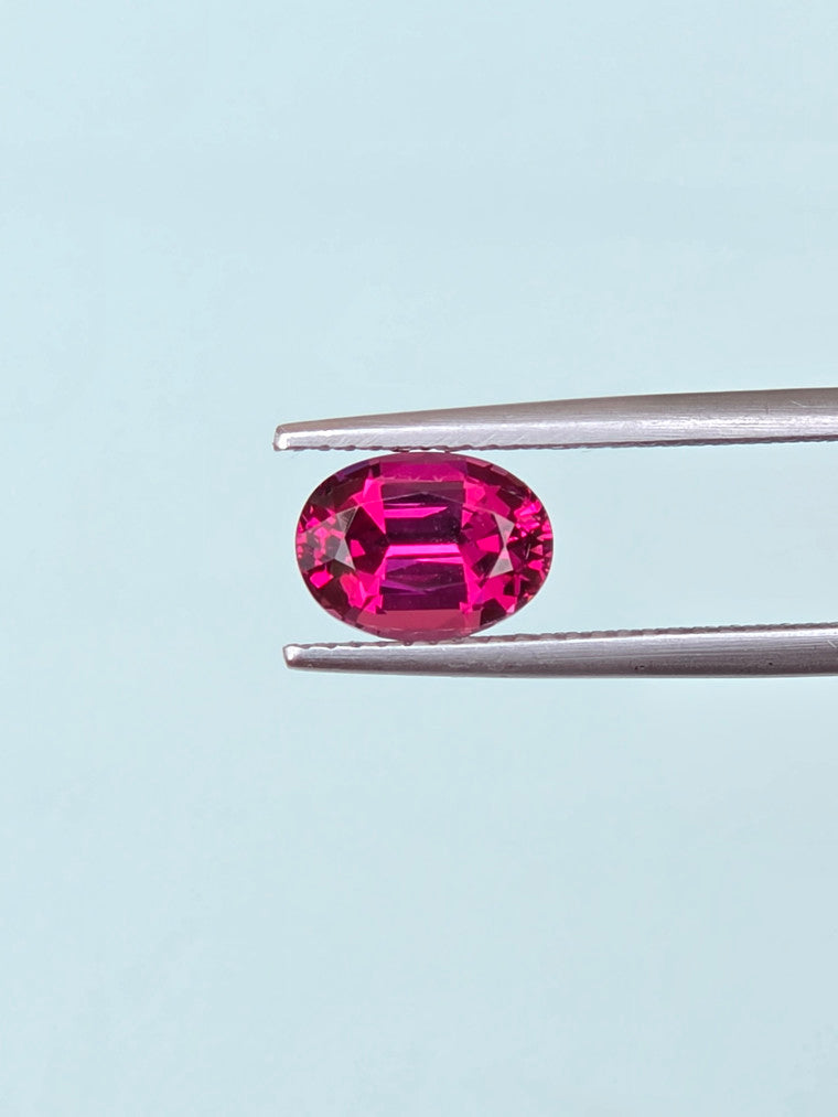 2.22ct Oval Raspberry Tanzanian Garnet