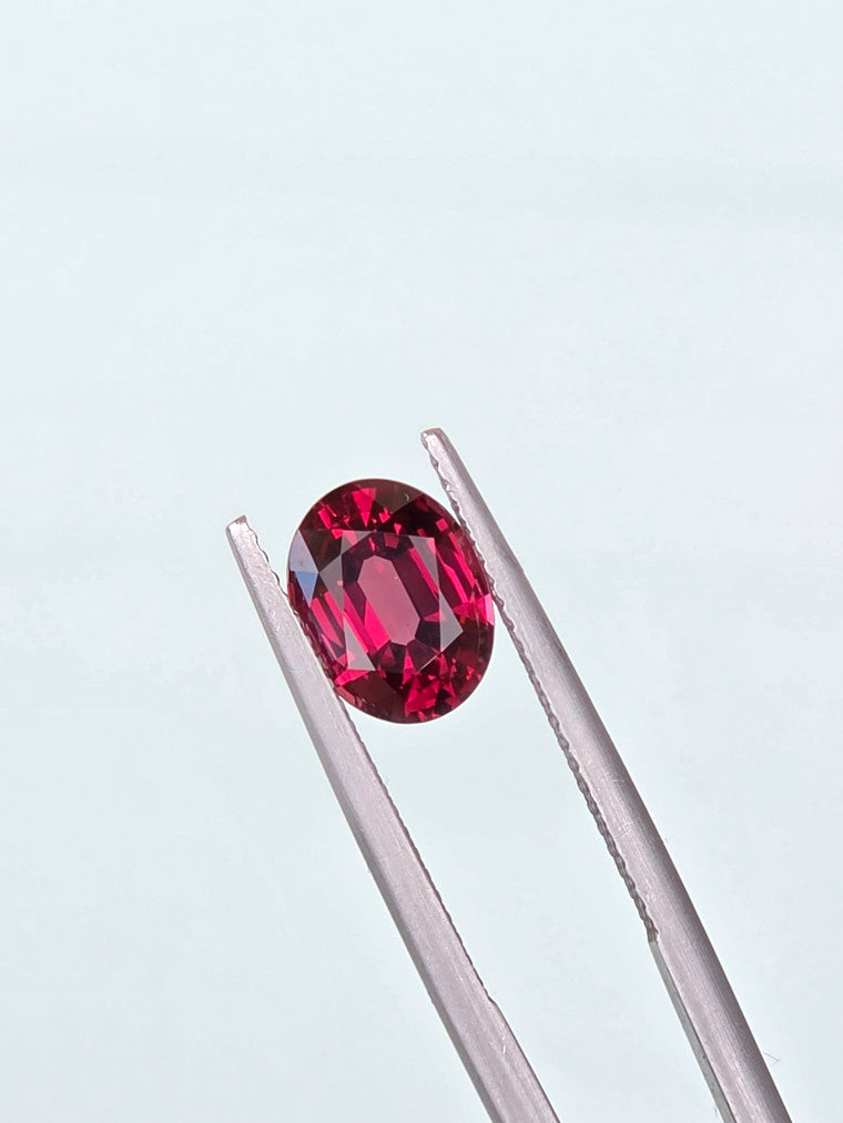 2.48ct Oval Raspberry Tanzanian Garnet