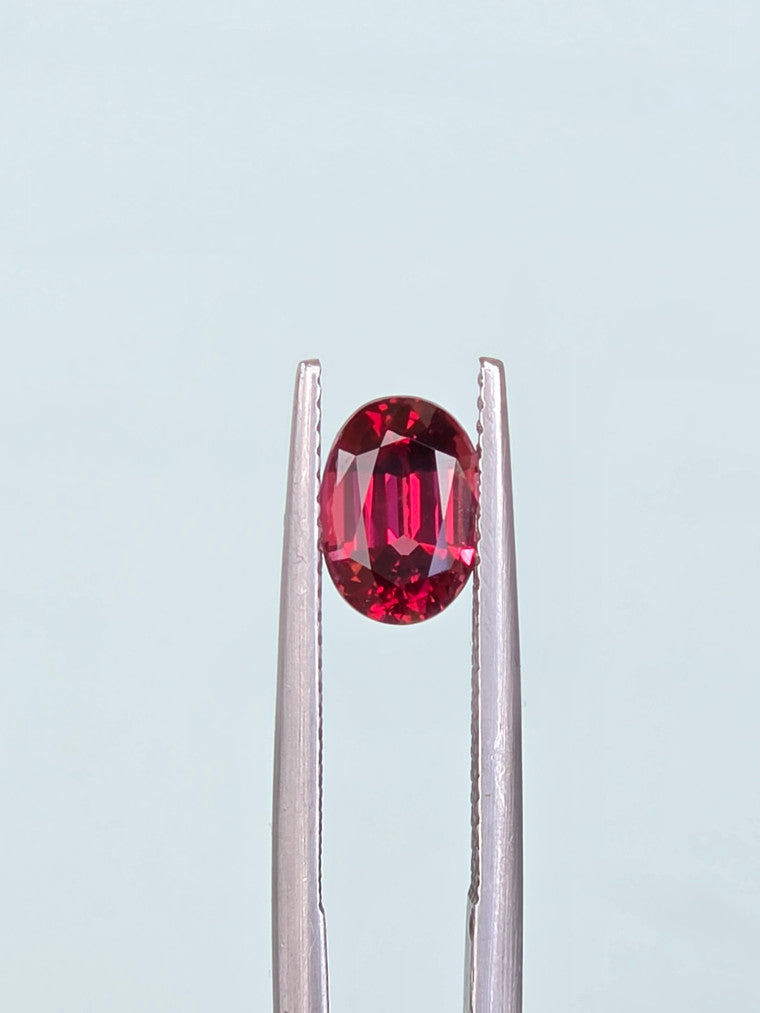 1.86ct Oval Raspberry Tanzanian Garnet