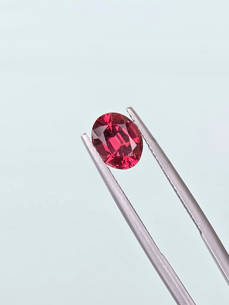 1.74ct Oval Raspberry Tanzanian Garnet