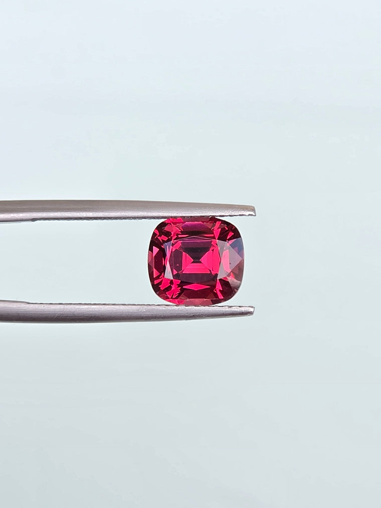 3.11ct Cushion Raspberry Tanzanian Garnet
