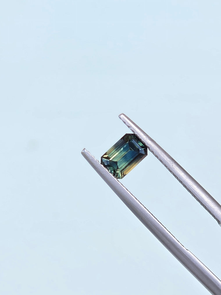 .86ct Emerald Blue Parti Sapphire
