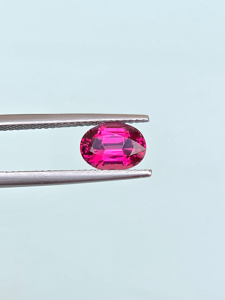 2.22ct Oval Raspberry Tanzanian Garnet