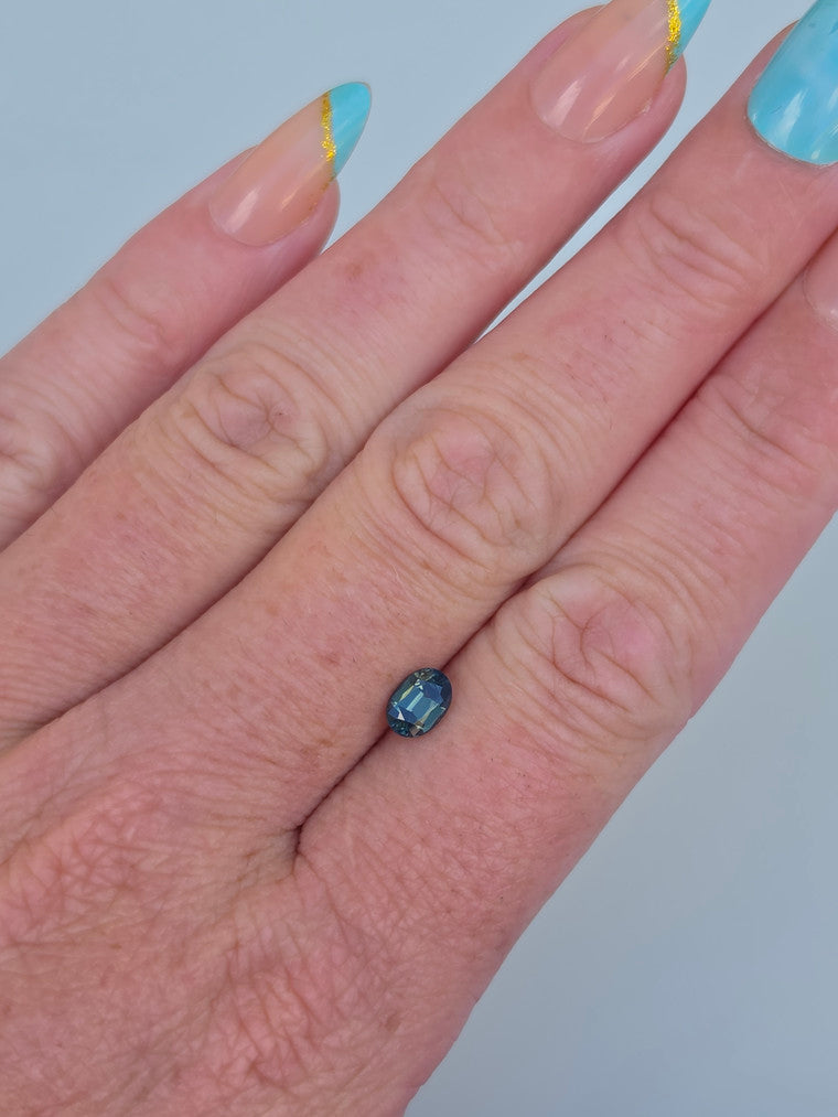.97ct Pear Blue Sapphire