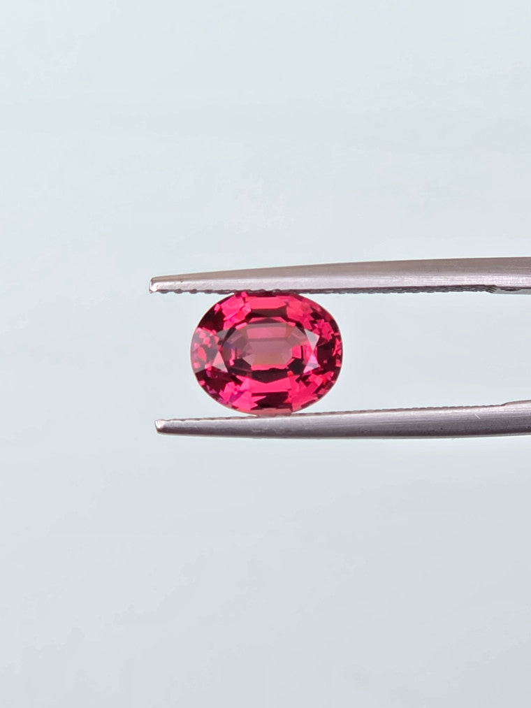 2.45ct Oval Raspberry Tanzanian Garnet