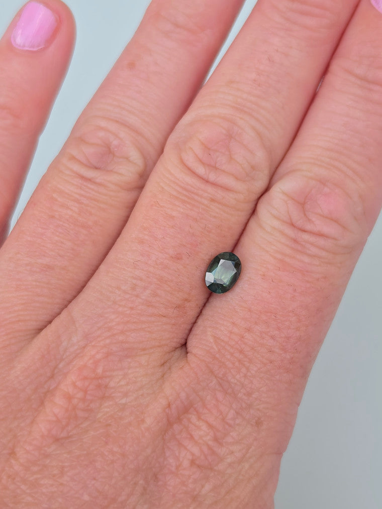 1.44ct Oval Green Sapphire
