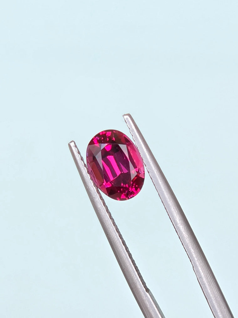 2.22ct Oval Raspberry Tanzanian Garnet