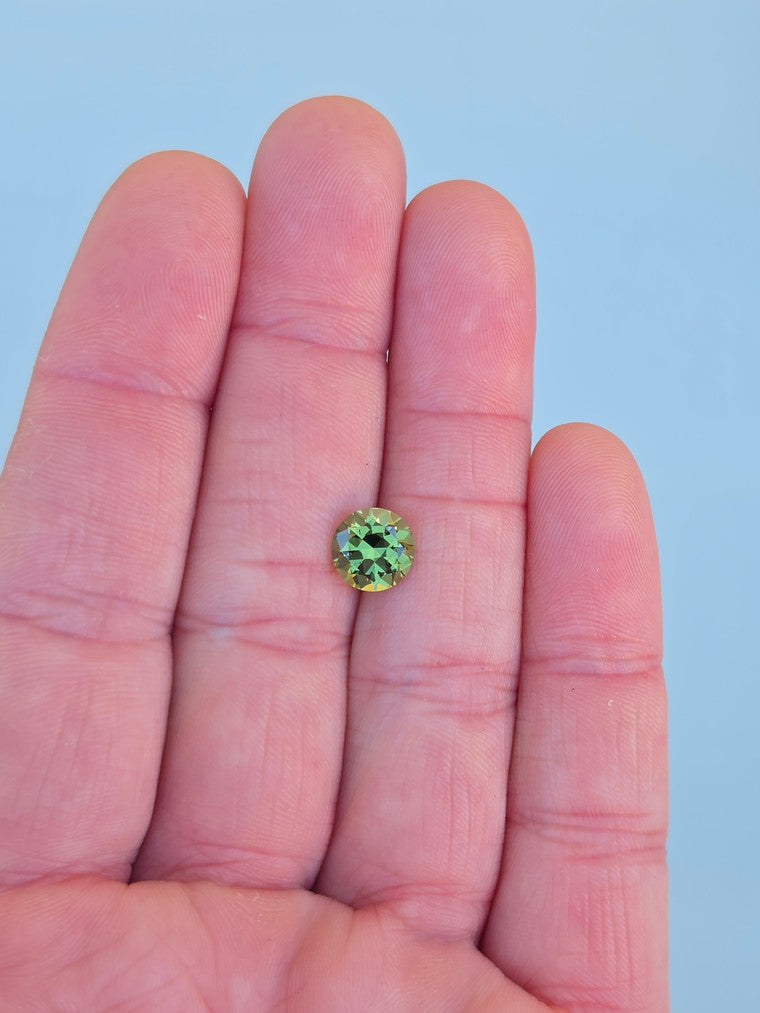 2.42ct Round Green Sapphire