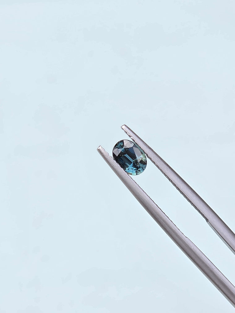 .72ct Oval Blue Parti Sapphire
