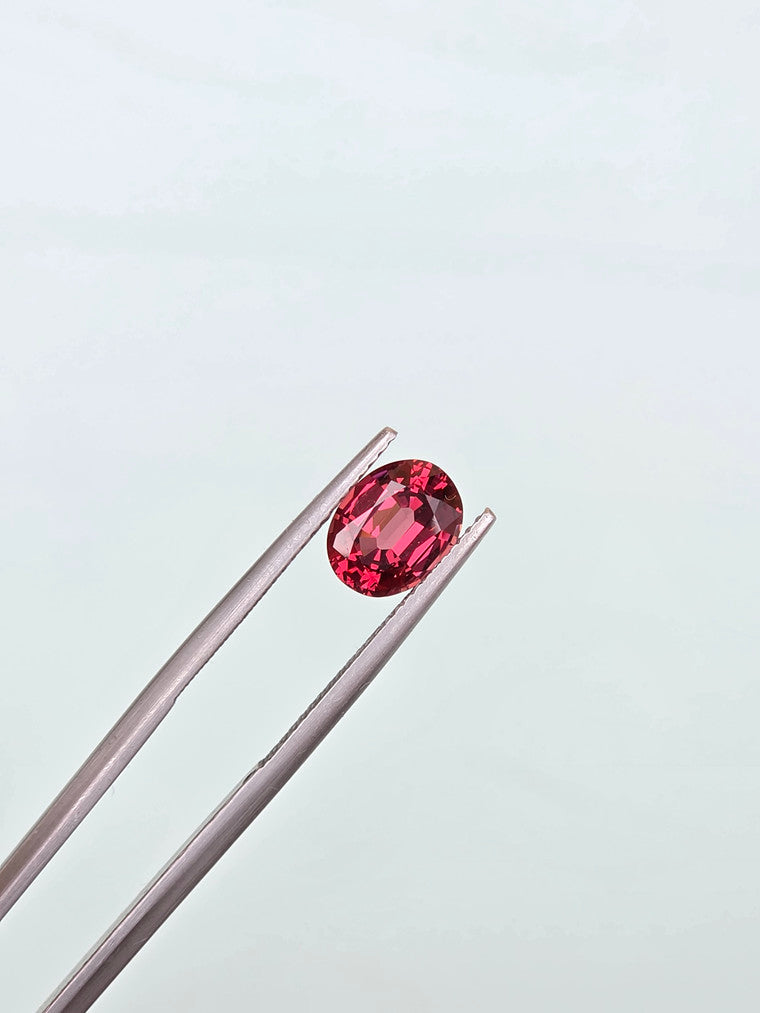 2.06ct Oval Raspberry Tanzanian Garnet