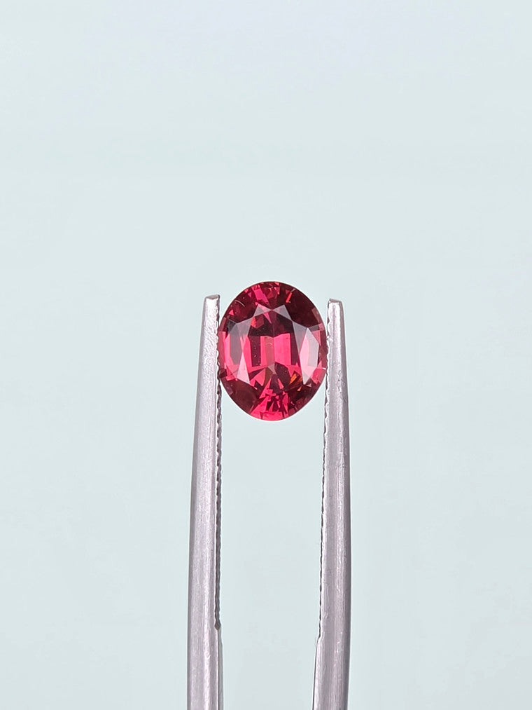1.74ct Oval Raspberry Tanzanian Garnet