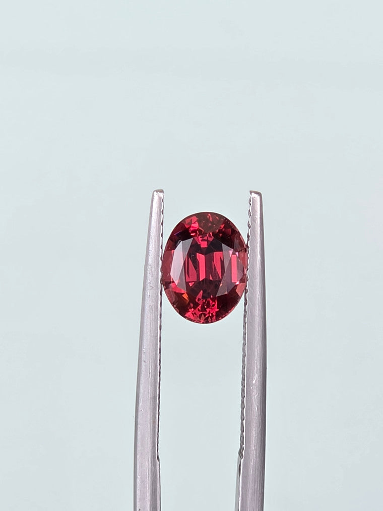 2.18ct Oval Raspberry Tanzanian Garnet