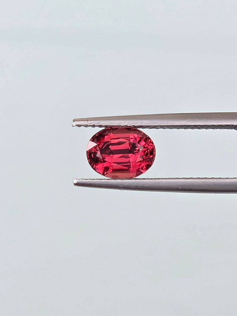 2.18ct Oval Raspberry Tanzanian Garnet
