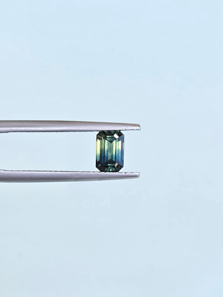 .86ct Emerald Blue Parti Sapphire