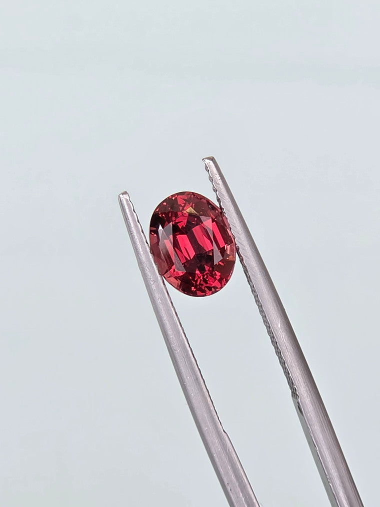 2.72ct Oval Raspberry Tanzanian Garnet