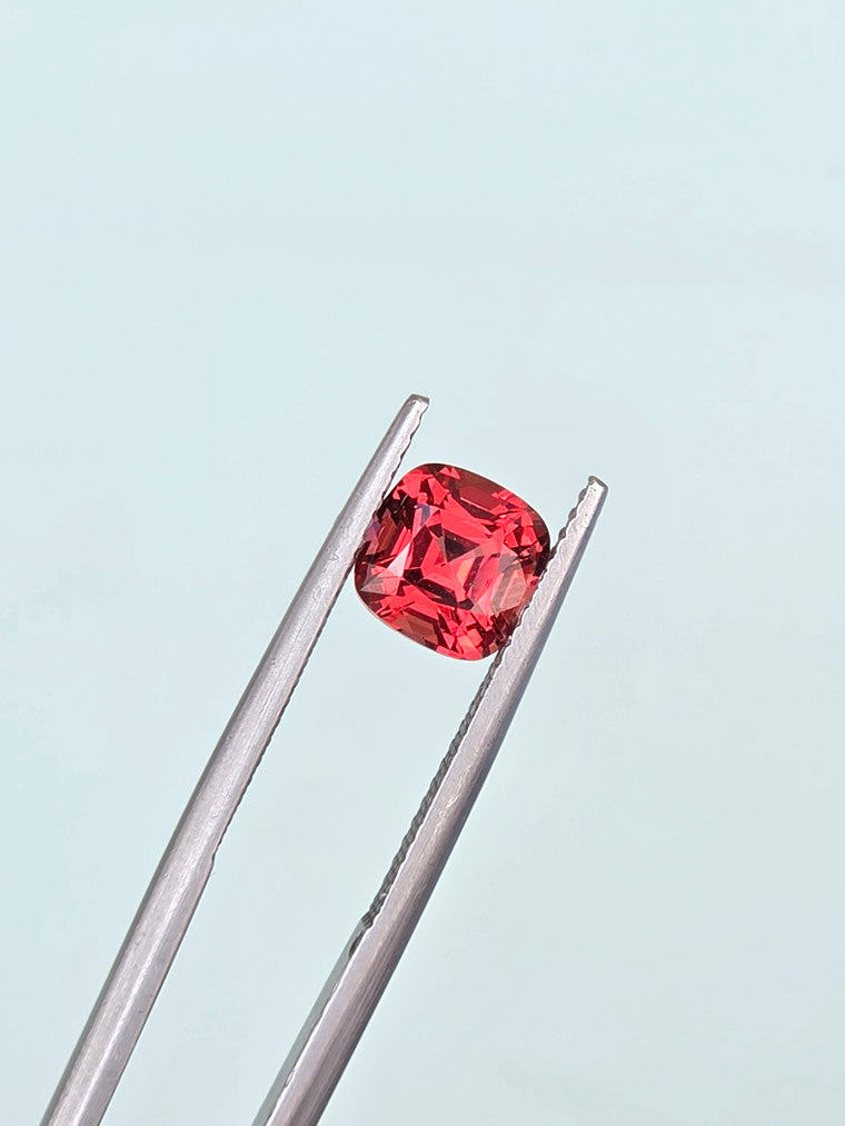 2.08ct Cushion Raspberry Tanzanian Garnet