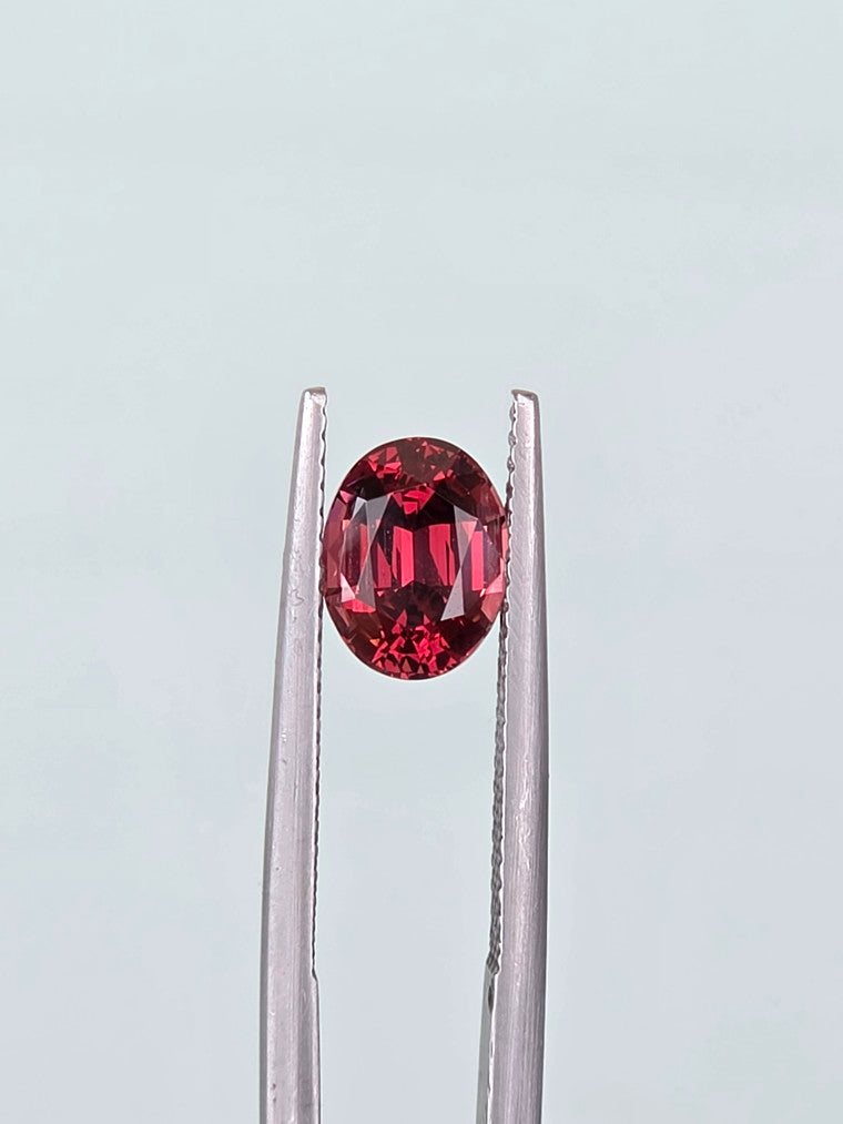 2.18ct Oval Raspberry Tanzanian Garnet