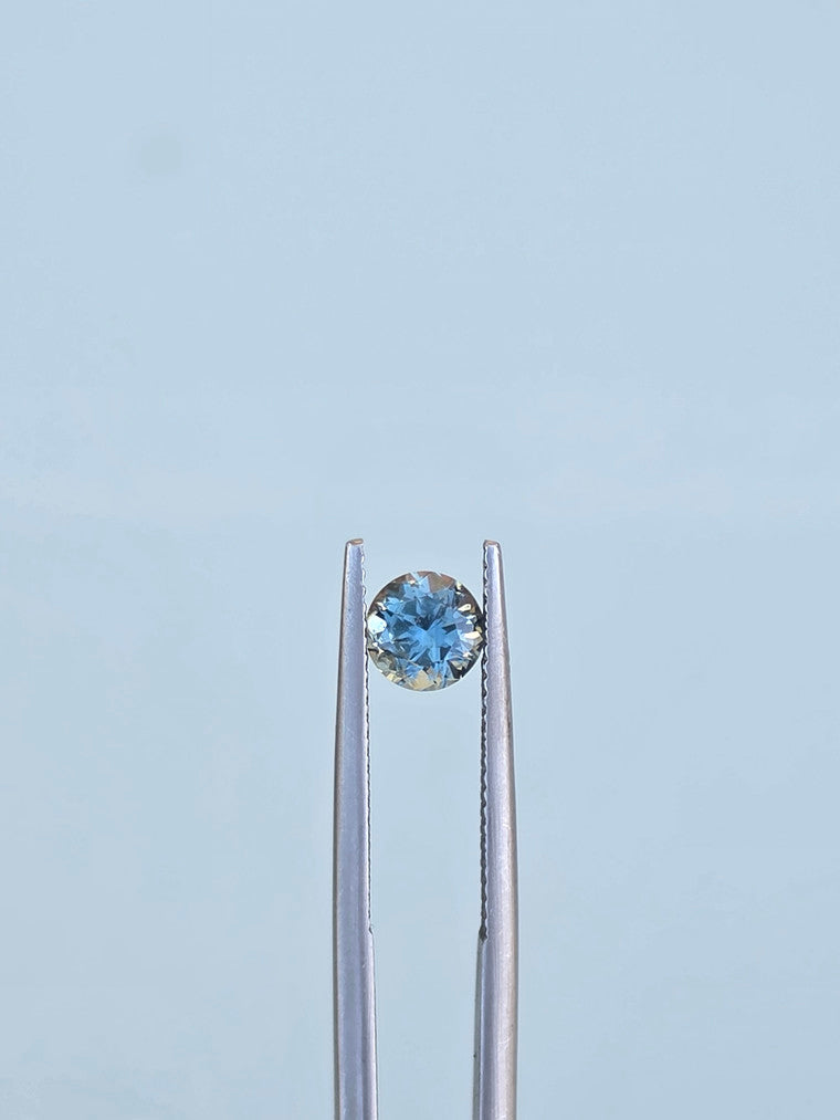 1.10ct Round Blue Parti Sapphire
