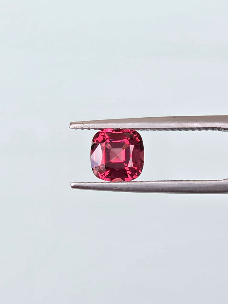 1.88ct Cushion Raspberry Tanzanian Garnet