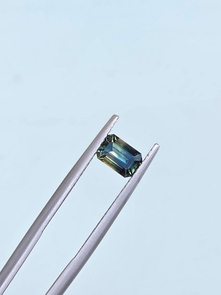 .86ct Emerald Blue Parti Sapphire