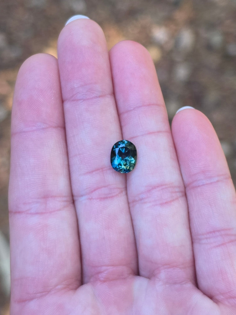 3.45ct Oval Blue Sapphire